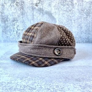 Patchwork Newsboy Style Hat